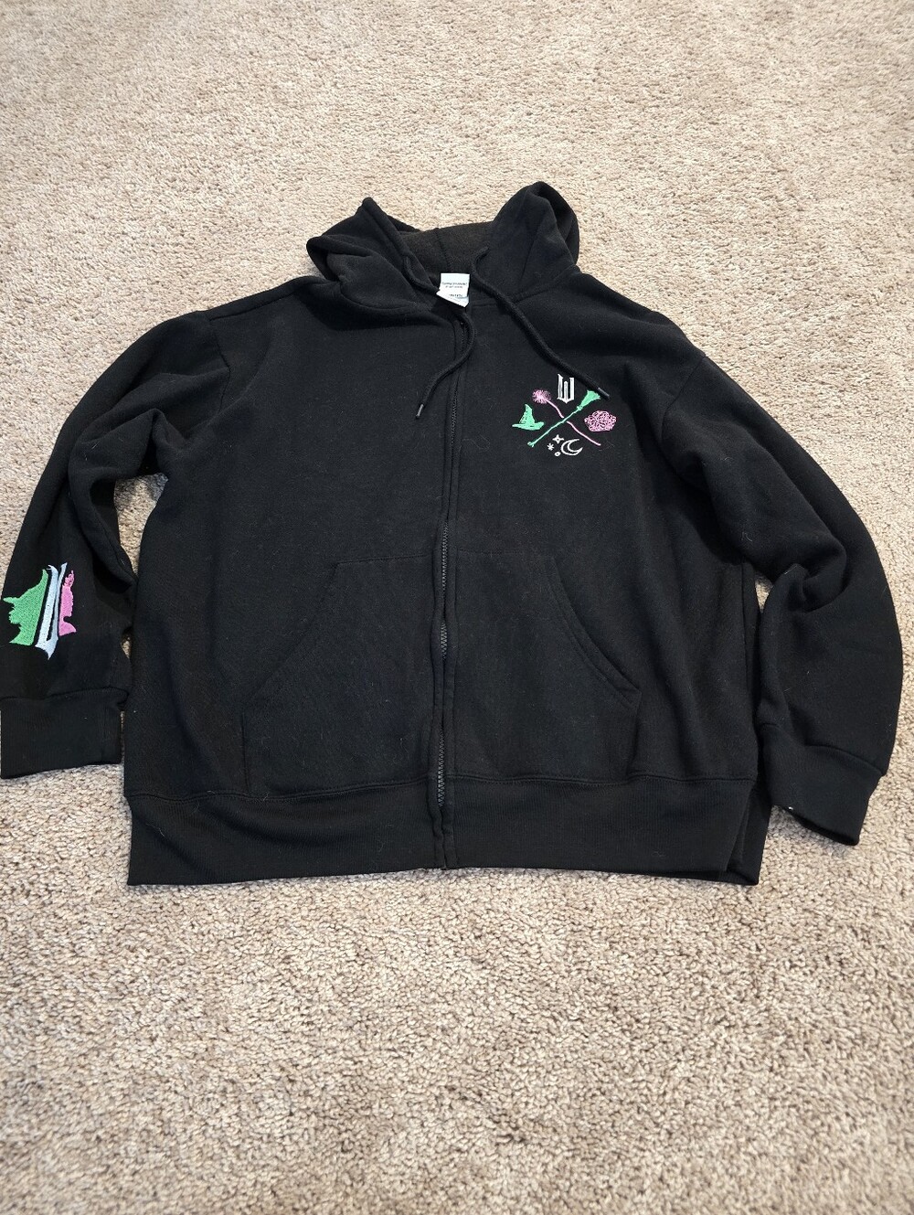 Wicked Zip Up Sweatshirt Size XL Extra Large